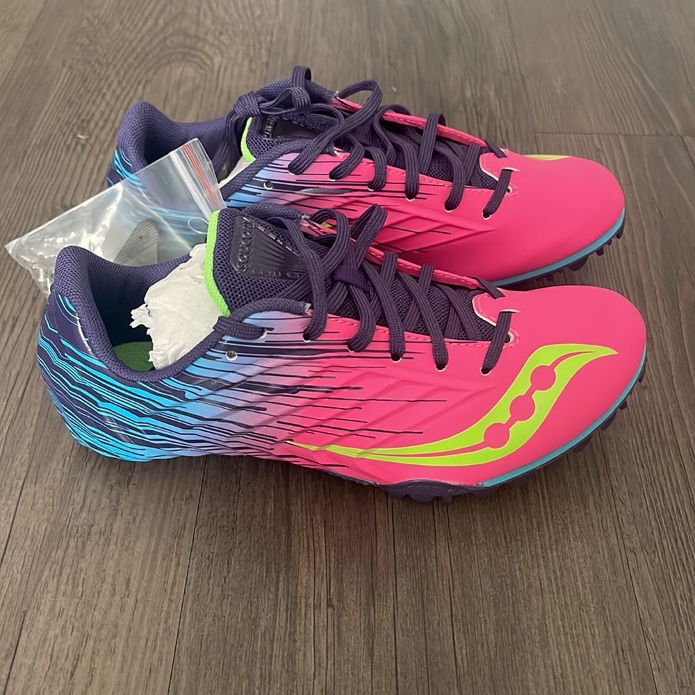 Women’s Track & Field Shoes Saucony Spitfire 5 NEW - Picture 6 of 10
